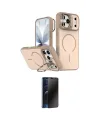 ieg™ iPhone 17 Pro Max Kılıf Çekirdek Klasik - Siyah 3D Antistatik Hayalet Cam Ekran Koruyucu