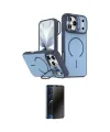 ieg™ iPhone 17 Pro Max Kılıf Çekirdek Klasik - Siyah 3D Antistatik Hayalet Cam Ekran Koruyucu