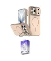 ieg™ iPhone 17 Pro Max Kılıf Çekirdek Klasik - Siyah Bilvis 5in1 3D Magic Cam Ekran Koruyucu
