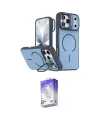 ieg™ iPhone 17 Pro Max Kılıf Çekirdek Klasik - Siyah Bilvis 5in1 3D Magic Cam Ekran Koruyucu