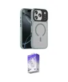 ieg™ iPhone 17 Pro Max Kılıf Doruk Form Serisi - Siyah Bilvis 5in1 3D Magic Cam Ekran Koruyucu