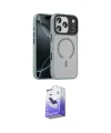 ieg™ iPhone 17 Pro Max Kılıf Doruk Form Serisi - Siyah Bilvis 5in1 5D Magic Hayalet Cam Ekran Koruyucu