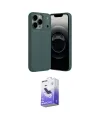 ieg™ iPhone 17 Pro Max Kılıf Doruk Klasik Özel Seri - Siyah Bilvis 5in1 5D Magic Hayalet Cam Ekran Koruyucu