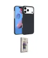 ieg™ iPhone 17 Pro Max Kılıf Doruk Serisi - Siyah Bilvis 3D Cam Ekran Koruyucu