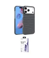 ieg™ iPhone 17 Pro Max Kılıf Doruk Serisi - Siyah Bilvis 3X AR HD Cam Ekran Koruyucu