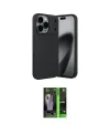 ieg™ iPhone 17 Pro Max Kılıf Eksen Form Prime - Siyah 360 Mat Full Body Arka Koruyucu