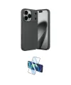 ieg™ iPhone 17 Pro Max Kılıf Eksen Form Prime - Siyah 3D Antistatik Cam Ekran Koruyucu