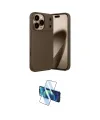 ieg™ iPhone 17 Pro Max Kılıf Eksen Form Prime - Siyah 3D Antistatik Cam Ekran Koruyucu