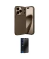 ieg™ iPhone 17 Pro Max Kılıf Eksen Form Prime - Siyah 3D Antistatik Hayalet Cam Ekran Koruyucu