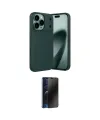 ieg™ iPhone 17 Pro Max Kılıf Eksen Form Prime - Siyah 3D Antistatik Hayalet Cam Ekran Koruyucu