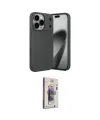ieg™ iPhone 17 Pro Max Kılıf Eksen Form Prime - Siyah Bilvis 3D Cam Ekran Koruyucu