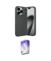 ieg™ iPhone 17 Pro Max Kılıf Eksen Form Prime - Siyah Bilvis 5in1 3D Magic Cam Ekran Koruyucu