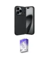 ieg™ iPhone 17 Pro Max Kılıf Eksen Form Prime - Siyah Bilvis 5in1 3D Magic Cam Ekran Koruyucu