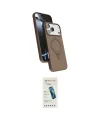 ieg™ iPhone 17 Pro Max Kılıf İz Işık Koleksiyonu - Şeffaf Pasifik Cam Ekran Koruyucu