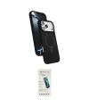 ieg™ iPhone 17 Pro Max Kılıf İz Işık Koleksiyonu - Şeffaf Pasifik Cam Ekran Koruyucu