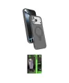 ieg™ iPhone 17 Pro Max Kılıf İz Işık Koleksiyonu - Siyah 360 Mat Full Body Arka Koruyucu