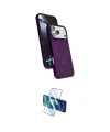 ieg™ iPhone 17 Pro Max Kılıf İz Işık Koleksiyonu - Siyah 3D Antistatik Cam Ekran Koruyucu