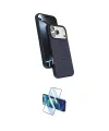 ieg™ iPhone 17 Pro Max Kılıf İz Işık Koleksiyonu - Siyah 3D Antistatik Cam Ekran Koruyucu