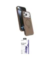 ieg™ iPhone 17 Pro Max Kılıf İz Işık Koleksiyonu - Siyah Bilvis 3X AR HD Cam Ekran Koruyucu