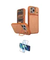 ieg™ iPhone 17 Pro Max Kılıf İz Modern Prime - Siyah 3D Antistatik Cam Ekran Koruyucu