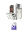ieg™ iPhone 17 Pro Max Kılıf İz Modern Prime - Siyah Bilvis 5in1 5D Magic Hayalet Cam Ekran Koruyucu
