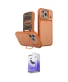 ieg™ iPhone 17 Pro Max Kılıf İz Modern Prime - Siyah Bilvis 5in1 5D Magic Hayalet Cam Ekran Koruyucu