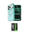 ieg™ iPhone 17 Pro Max Kılıf Kıvılcım Form Prime - Şeffaf 360 Full Body Arka Koruyucu