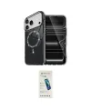 ieg™ iPhone 17 Pro Max Kılıf Kıvılcım Form Prime - Şeffaf Pasifik Cam Ekran Koruyucu