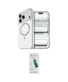 ieg™ iPhone 17 Pro Max Kılıf Kıvılcım Form Prime - Şeffaf Pasifik Cam Ekran Koruyucu