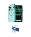 ieg™ iPhone 17 Pro Max Kılıf Kıvılcım Form Prime - Siyah 3D Antistatik Cam Ekran Koruyucu