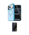 ieg™ iPhone 17 Pro Max Kılıf Kıvılcım Form Prime - Siyah 3D Antistatik Hayalet Cam Ekran Koruyucu