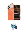 ieg™ iPhone 17 Pro Max Kılıf Kıvılcım Form Prime - Siyah 3D Antistatik Seramik Nano Ekran Koruyucu