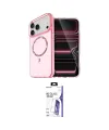 ieg™ iPhone 17 Pro Max Kılıf Kıvılcım Form Prime - Siyah Bilvis 3X AR HD Cam Ekran Koruyucu