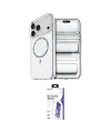 ieg™ iPhone 17 Pro Max Kılıf Kıvılcım Form Prime - Siyah Bilvis 3X AR HD Cam Ekran Koruyucu