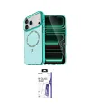 ieg™ iPhone 17 Pro Max Kılıf Kıvılcım Form Prime - Siyah Bilvis 3X AR HD Cam Ekran Koruyucu