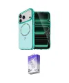 ieg™ iPhone 17 Pro Max Kılıf Kıvılcım Form Prime - Siyah Bilvis 5in1 3D Magic Cam Ekran Koruyucu