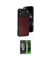 ieg™ iPhone 17 Pro Max Kılıf Kıvılcım Işık Serisi - Şeffaf 360 Full Body Arka Koruyucu