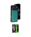 ieg™ iPhone 17 Pro Max Kılıf Kıvılcım Işık Serisi - Siyah 360 Mat Full Body Arka Koruyucu