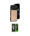 ieg™ iPhone 17 Pro Max Kılıf Kıvılcım Işık Serisi - Siyah 360 Mat Full Body Arka Koruyucu