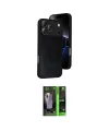 ieg™ iPhone 17 Pro Max Kılıf Kıvılcım Işık Serisi - Siyah 360 Mat Full Body Arka Koruyucu
