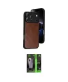 ieg™ iPhone 17 Pro Max Kılıf Kıvılcım Işık Serisi - Siyah 360 Mat Full Body Arka Koruyucu