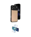 ieg™ iPhone 17 Pro Max Kılıf Kıvılcım Işık Serisi - Siyah 3D Antistatik Cam Ekran Koruyucu