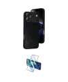 ieg™ iPhone 17 Pro Max Kılıf Kıvılcım Işık Serisi - Siyah 3D Antistatik Cam Ekran Koruyucu