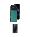 ieg™ iPhone 17 Pro Max Kılıf Kıvılcım Işık Serisi - Siyah 3D Antistatik Hayalet Cam Ekran Koruyucu
