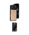 ieg™ iPhone 17 Pro Max Kılıf Kıvılcım Işık Serisi - Siyah 3D Antistatik Hayalet Cam Ekran Koruyucu