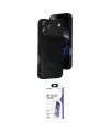 ieg™ iPhone 17 Pro Max Kılıf Kıvılcım Işık Serisi - Siyah Bilvis 3X AR HD Cam Ekran Koruyucu
