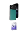 ieg™ iPhone 17 Pro Max Kılıf Kıvılcım Işık Serisi - Siyah Bilvis 5in1 5D Magic Hayalet Cam Ekran Koruyucu