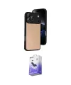 ieg™ iPhone 17 Pro Max Kılıf Kıvılcım Işık Serisi - Siyah Bilvis 5in1 5D Magic Hayalet Cam Ekran Koruyucu
