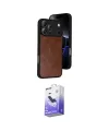 ieg™ iPhone 17 Pro Max Kılıf Kıvılcım Işık Serisi - Siyah Bilvis 5in1 5D Magic Hayalet Cam Ekran Koruyucu