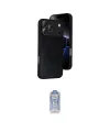 ieg™ iPhone 17 Pro Max Kılıf Kıvılcım Işık Serisi - Siyah Joko Magic 5D Cam